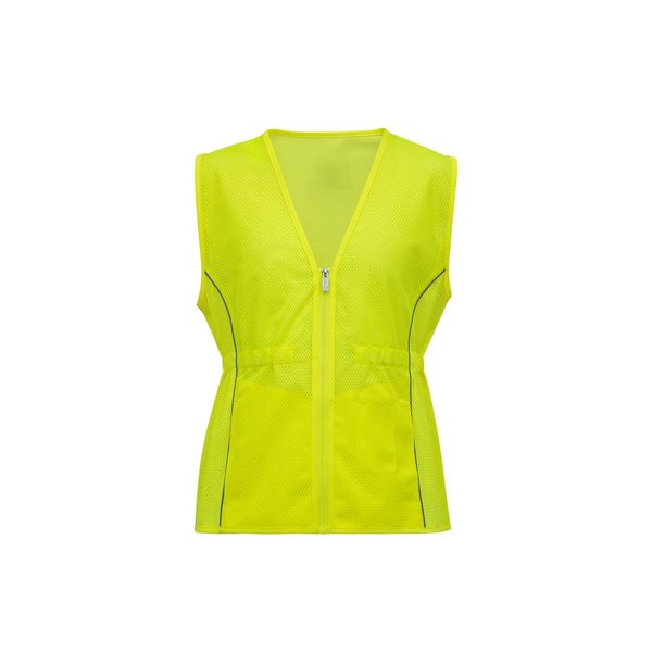 2W International Lime Fitted Safety Vest, X-Small RW503 XS